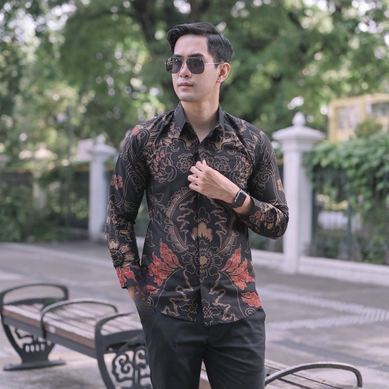 BAJU BATIK PRIA LENGAN PANJANG MODERN FURING SLIM FIT KASUAL MEWAH KEMEJA COWOK KEREN FORMAL SEKOLAH KULIAH M L XL XXL KATUN ADEM PREMIUM TERBARU TERLARIS ASLI ORIGINAL SOLO MEKAR ABDI