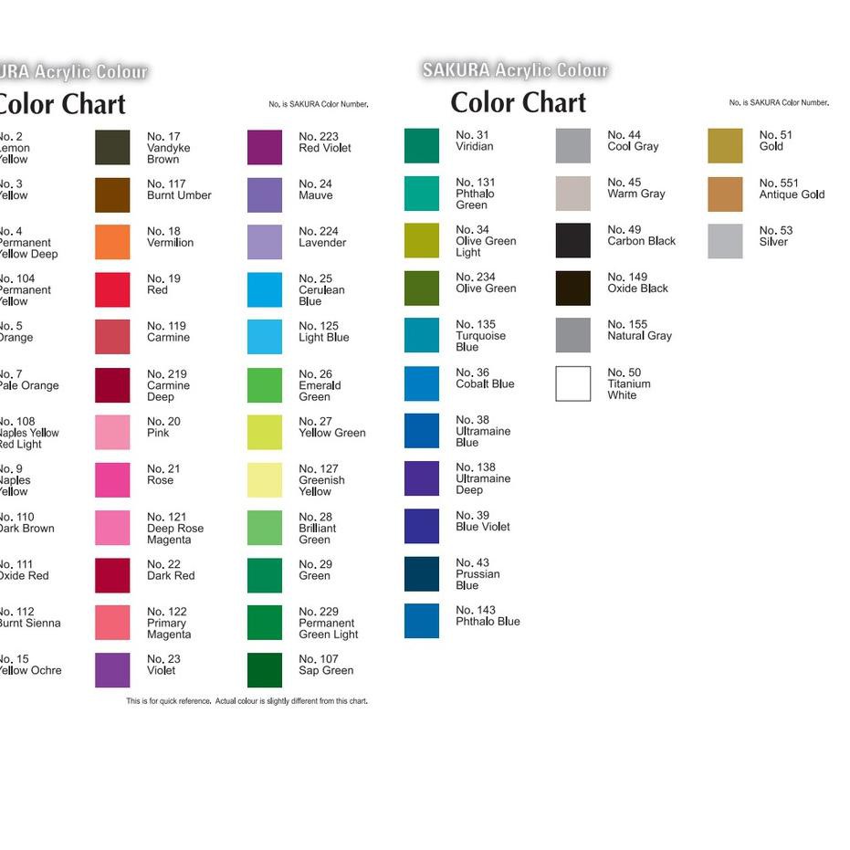 

Termurah!! KODE-234 Sakura Acrylic Color 75ml Tube / Cat Akrilik Sakura 75ml