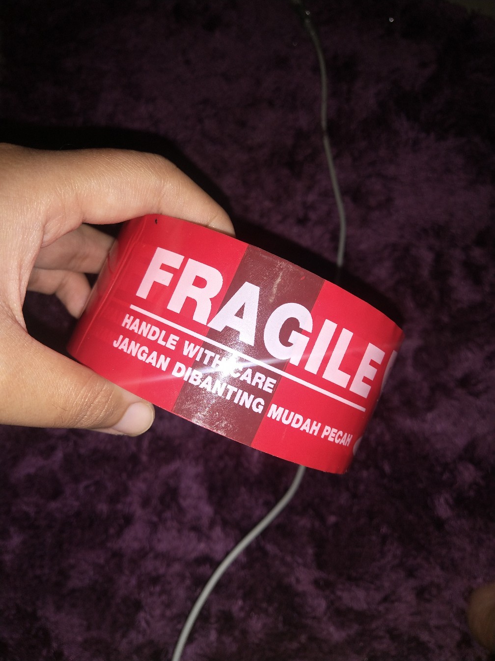 Lakban Fragile Jangan Dibanting (hoki 48  Mm X 90 Yard )