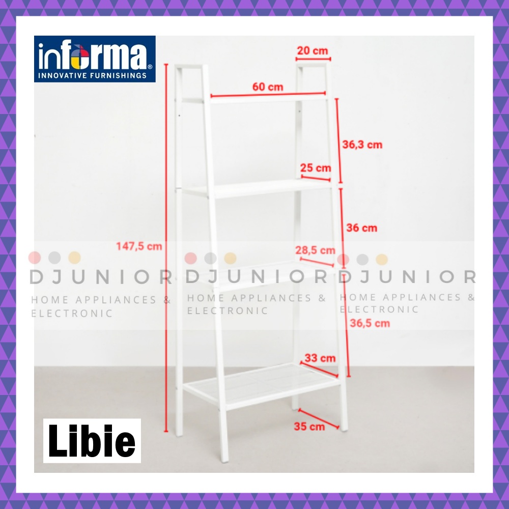 INFORMA LIBIE LIZIE LIVIE RAK SUSUN RAK BESI RAK 4 TINGKAT / METAL RACK 2 TIER