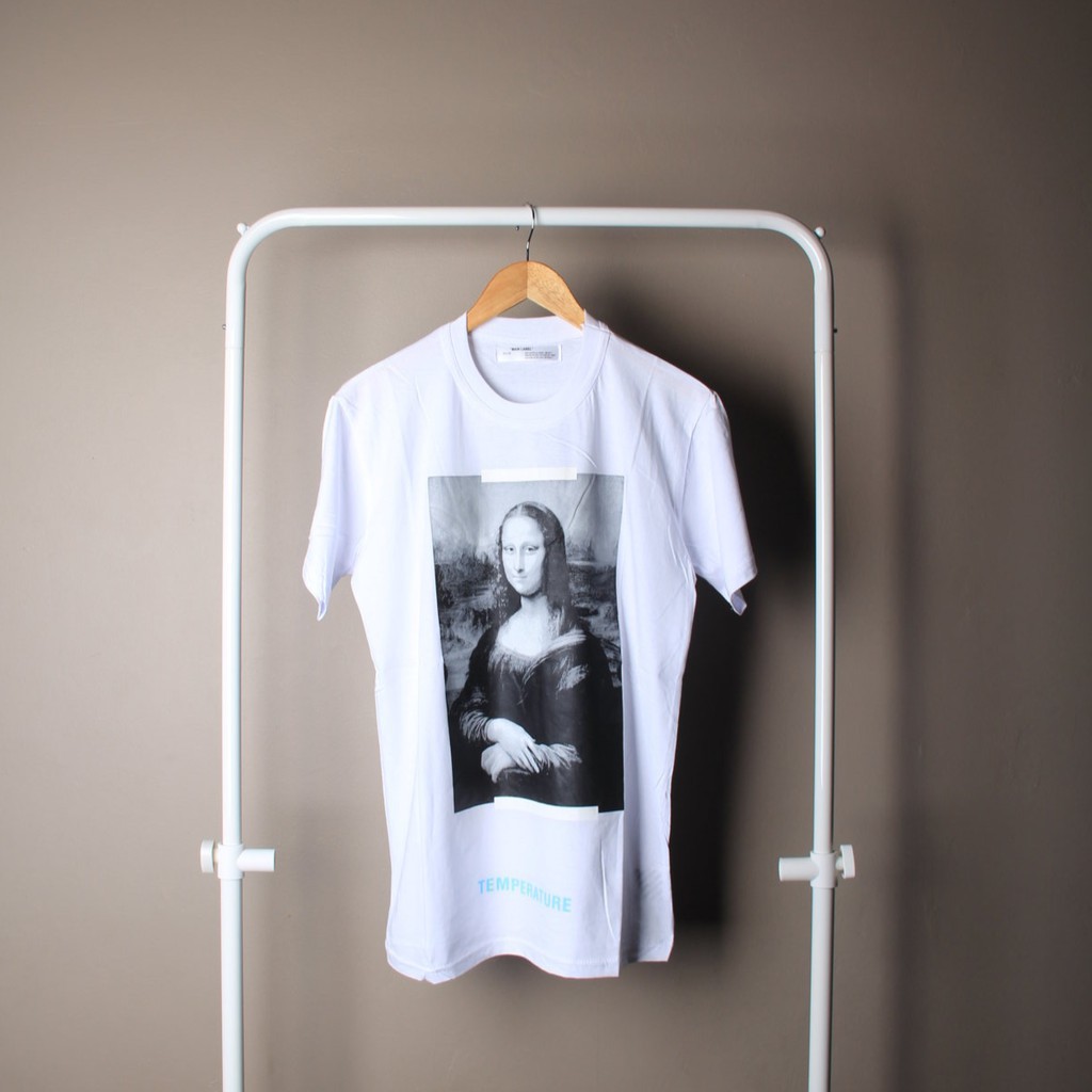 KAOS TSHIRT SKATE OFF WHITE MONALISA WHITE ICLC AIN