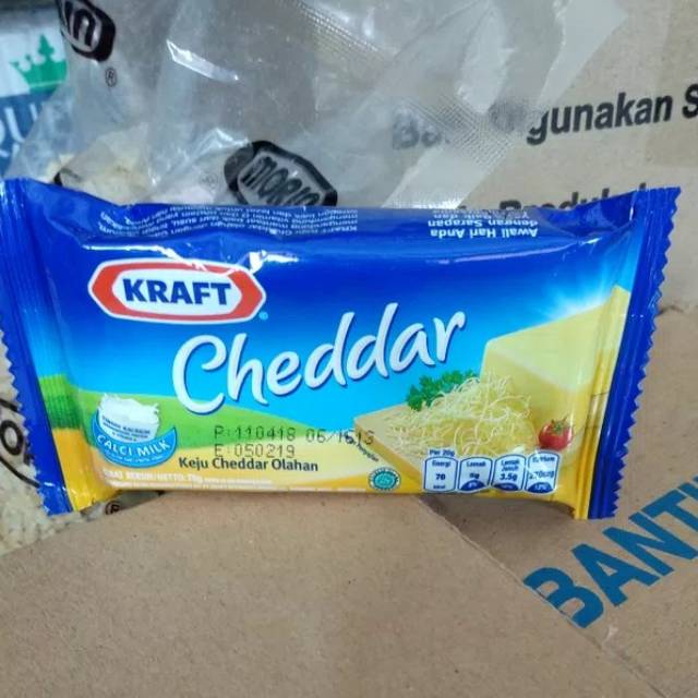 

Keju Kraft Cheddar 75gr