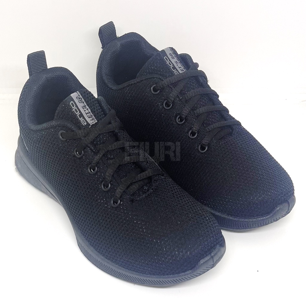 FIURI - ANDO ORIGINAL - BSC 32 33-40 FULL HITAM - SEPATU SNEAKERS SPORT KANVAS SOL KARET WANITA PRIA - SEPATU KETS TRENDY ANAK PEREMPUAN LAKI-LAKI - SEPATU OLAHRAGA LARI FITNES SENAM KERJA KULIAH SEKOLAH SD SMP SMA BERTALI CEWEK COWOK MURAH PROMO DISKON