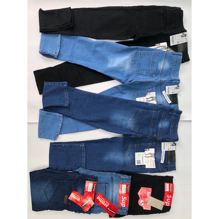 Celana Jeans Panjang Strech Melar Pria Bahan Denim Jeans Sinaran