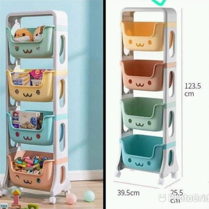 Rak Mainan Anak 4 Susun Matchacyas