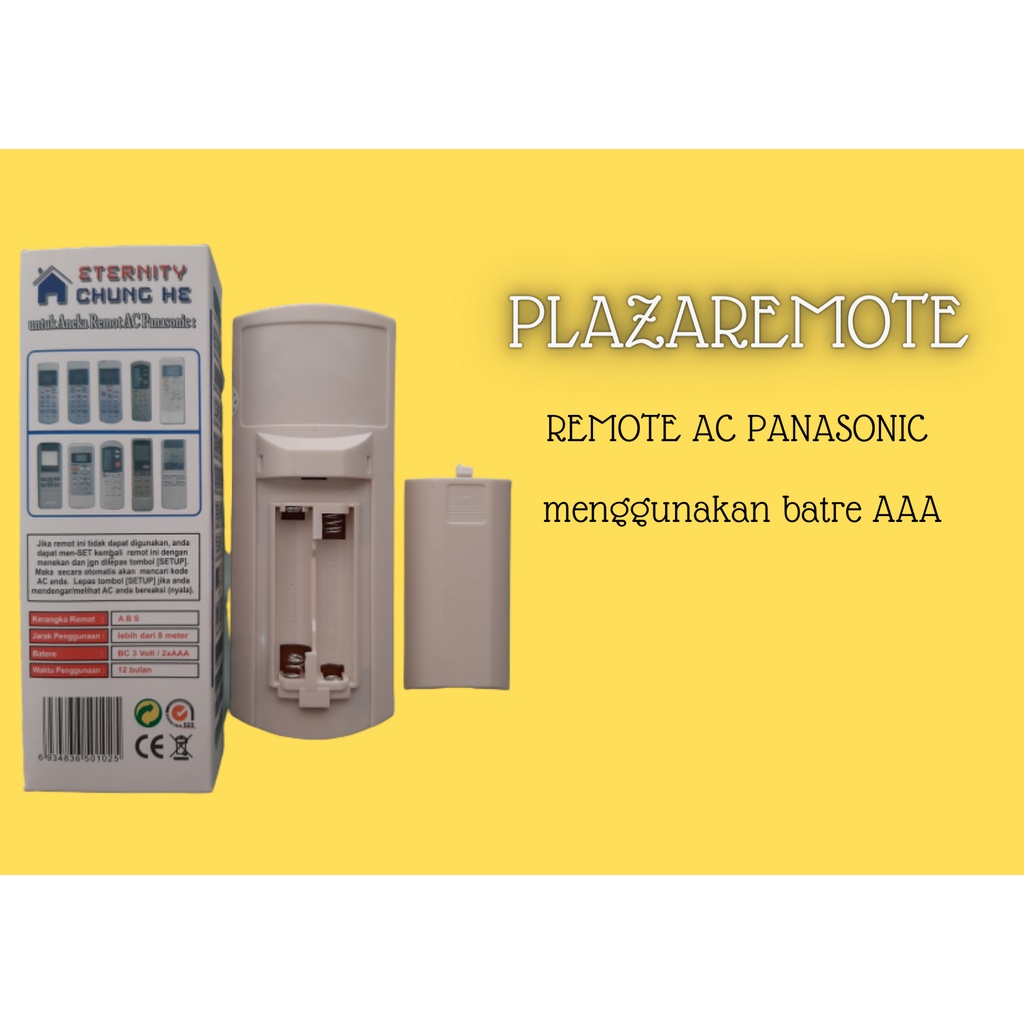 REMOTE AC PANASONI SPLIT BIRU MULTIFUNGSI