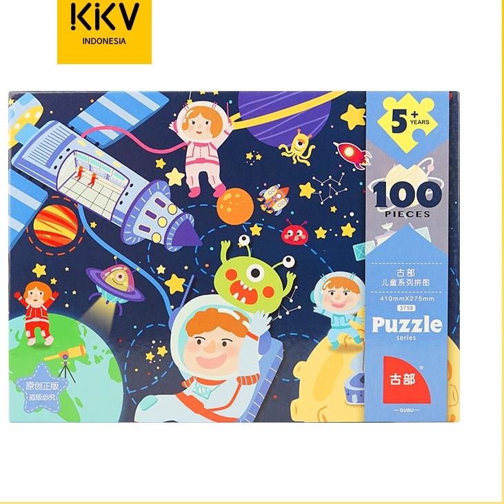 Penjualan Ekonomis KKV -Puzzle 100 pcs Exploring the Universe Mainan Anak
