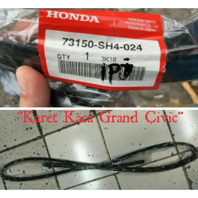 Karet kaca depan honda grandcivic Sh4