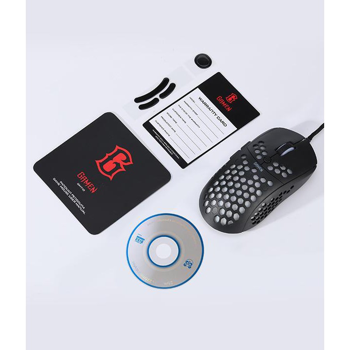 Mouse Gaming Honeycomb GAMEN GM710 6400 DPI Macro Ultralight - Garansi Resmi 1 Tahun