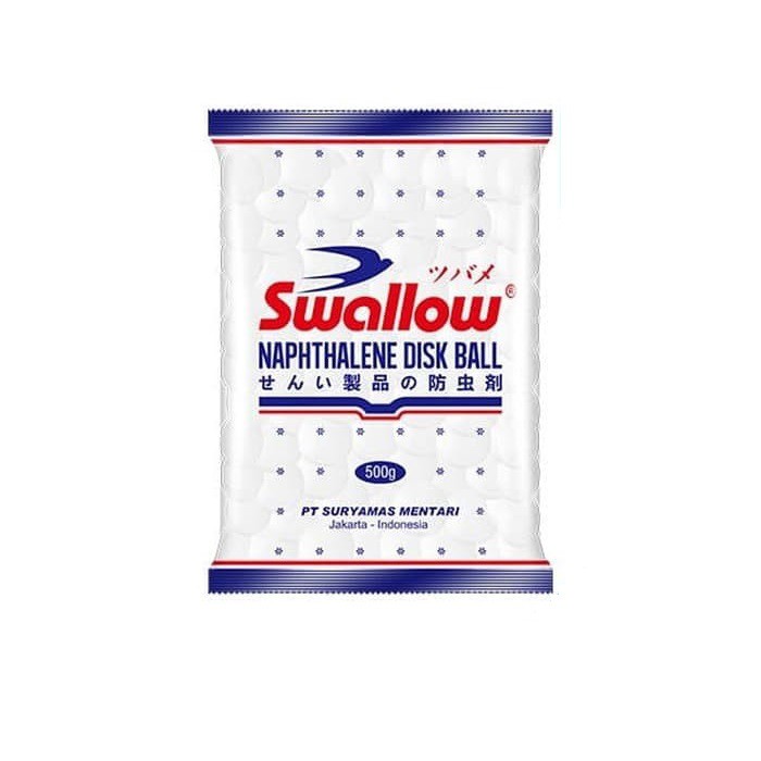 Kamper putih kapur barus Swallow Naphthalene Disk Ball 500 gram