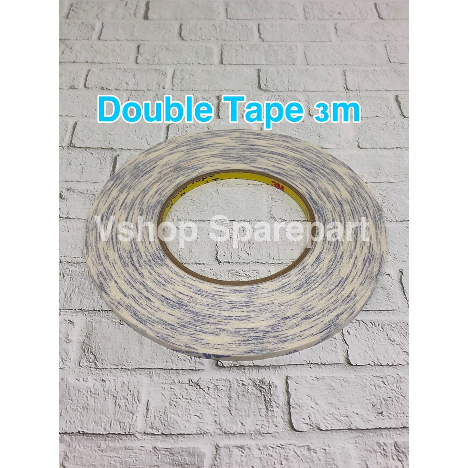 DOUBLE TAPE 3M WHITE SUPER LENGKET 0.3cm