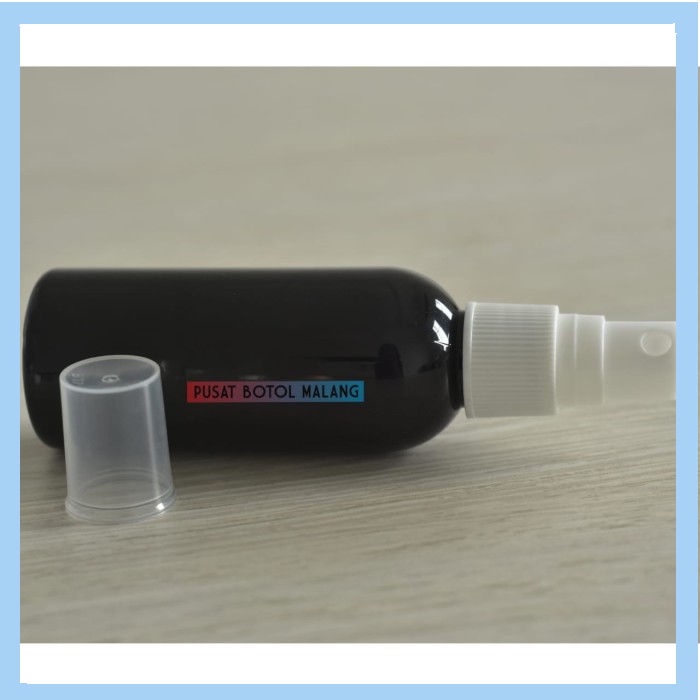 Botol Plastik Pet 60Ml Spray ( Putih Hitam)