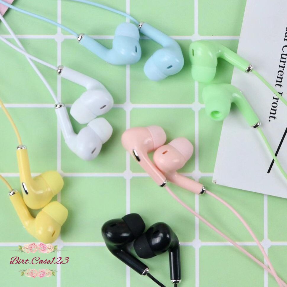 BM024 HEADSET HANDSFREE Hf earphone U28 MACARON MATE COLOR HIFI EXTRA BASS BC1363