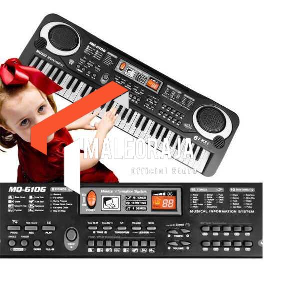 TaffSTUDIO Digital Electronic Keyboard 61 Keys - MQ-6106 | Maleoraja Store