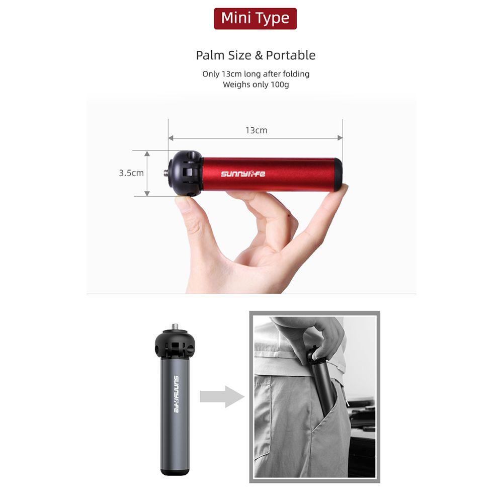 POPULAR Populer Untuk DJI OSMO Action2/OM5/Go Pro10 New Photograph Tripod Extension Ekstensi Batang Untuk DJI OSMO Action2/OM5/Go Pro10