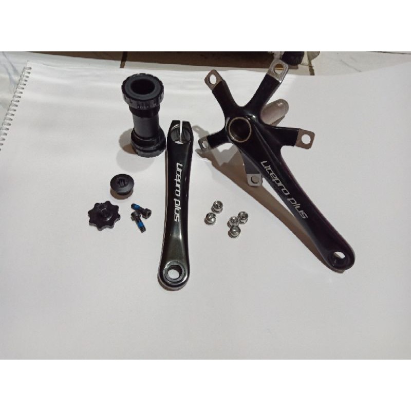 arm crank hollowtech 2 merk  litepro plus original