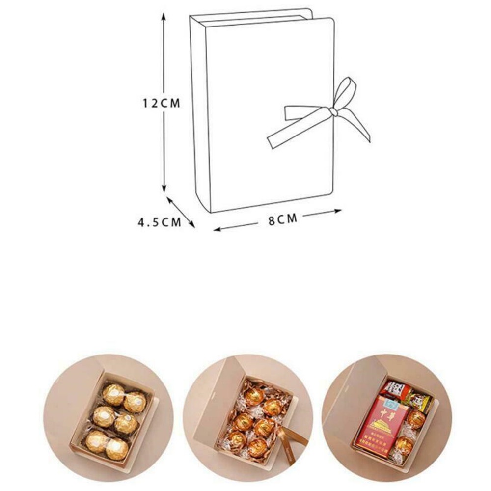 10 Pcs Desain Buku Santa Claus Baru Kotak Hadiah Kue Permen | Hadiah Natal