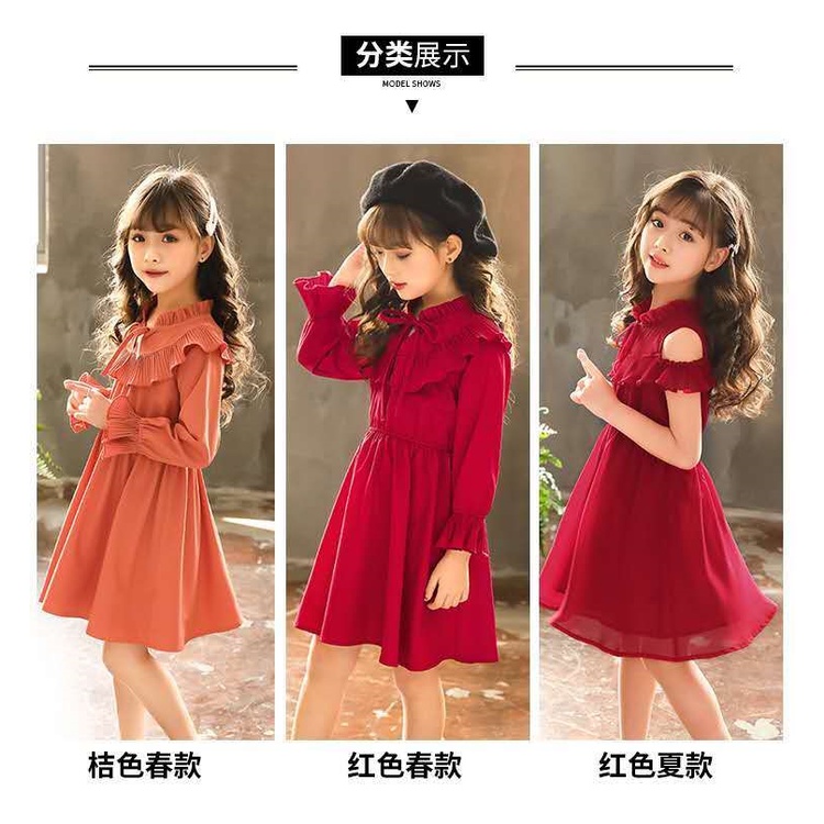 6-10 Tahun | Hei-Ran Dress Korean Style Drees Kualitas Import Dres Style Pesta Anak Gaun Pesta Anak Baju Anak Perempuan