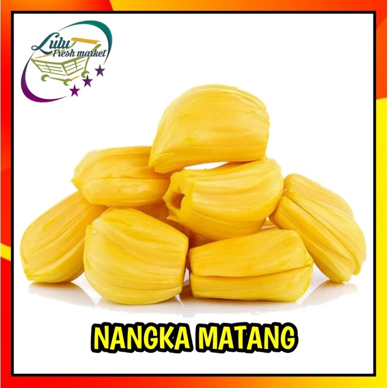

BUAH NANGKA KUPAS MATANG MANIS MURAH SEGAR KUNING BERAT 150-250 PER PACK DAN BERAT 1 KG
