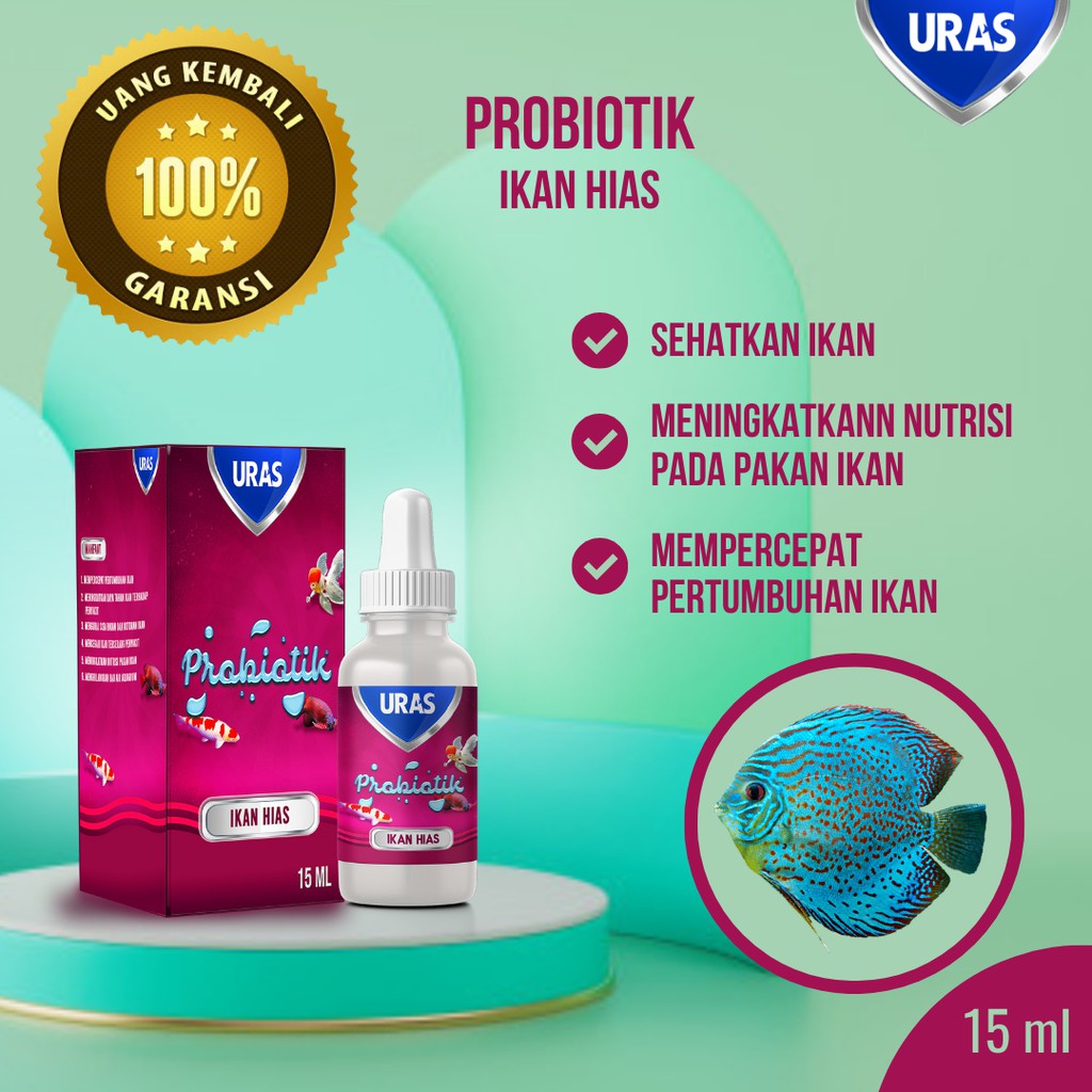 Vitamin Probiotik Obat Ikan Hias Mas Koki Manfish Molly Platy Koi Louhan Discus Blitar Albino Murah