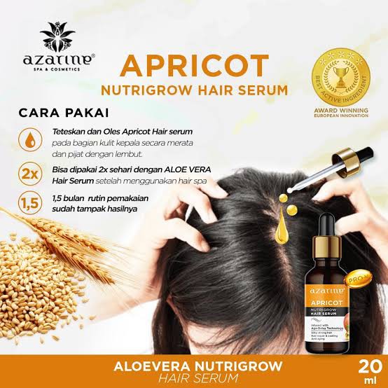 AZARINE Apricot Nutrigrow Hair Serum 20ml