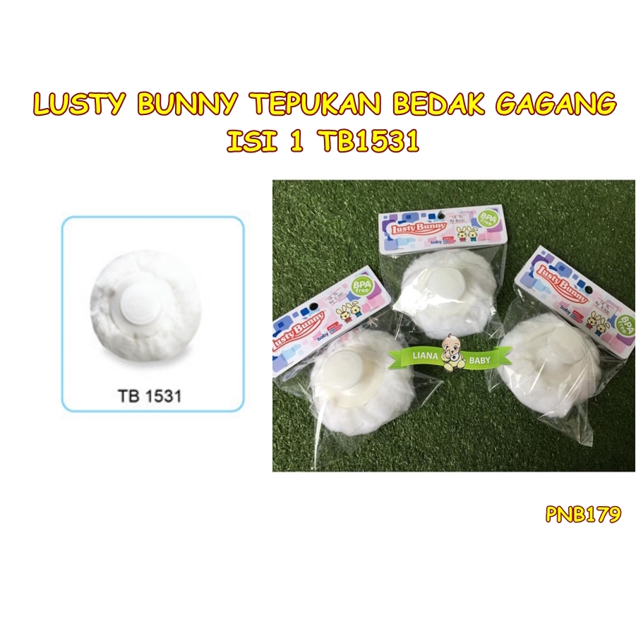 PNB179 TEPUKAN BEDAK LUSTY BUNNY POWDER PUFF DENGAN GAGANG TB1531