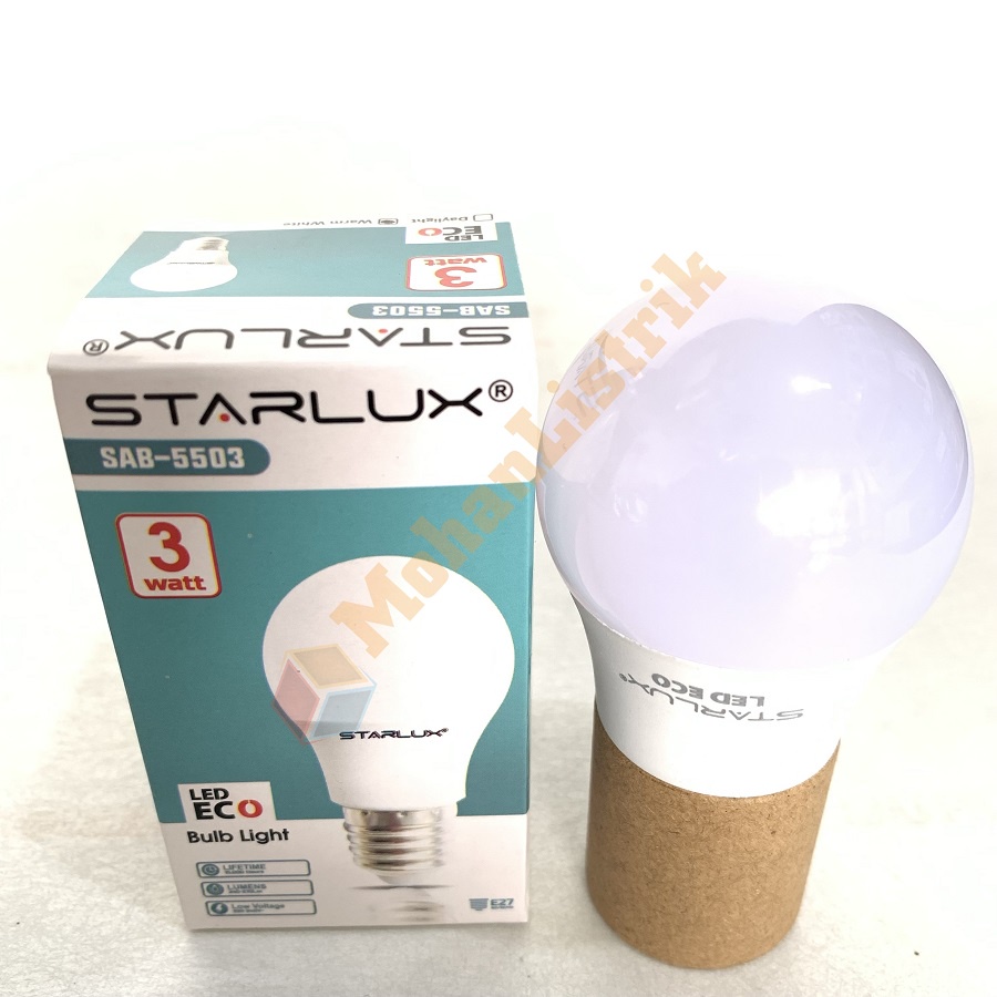 Lampu Bohlam Led Hias Terang Cafe Caffe Warm White Starlux Eco 3W Led Bulb 3 Watt - Kuning