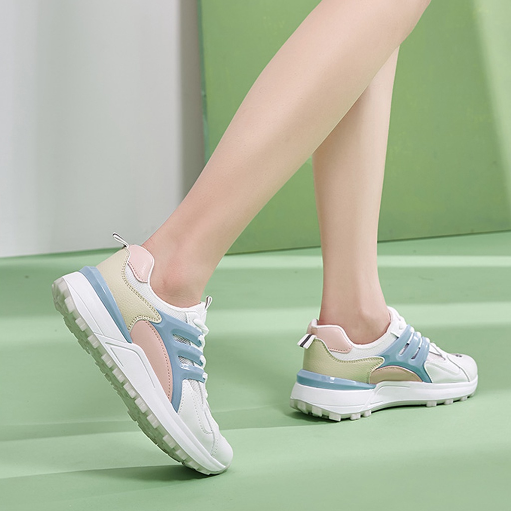 Sepatu Sneakers Wanita Pennay AR-909 Running Fashion Korea Olahraga Kasual Santai