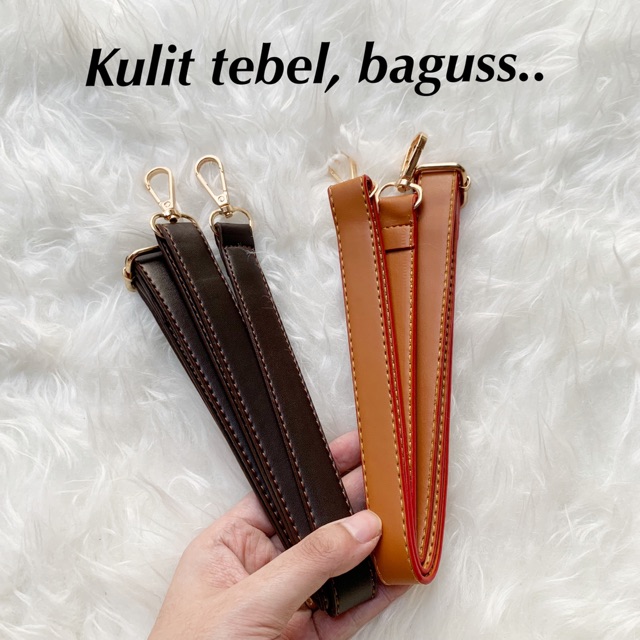 Tali tas  Kulit / longstrap tas alma damier mono