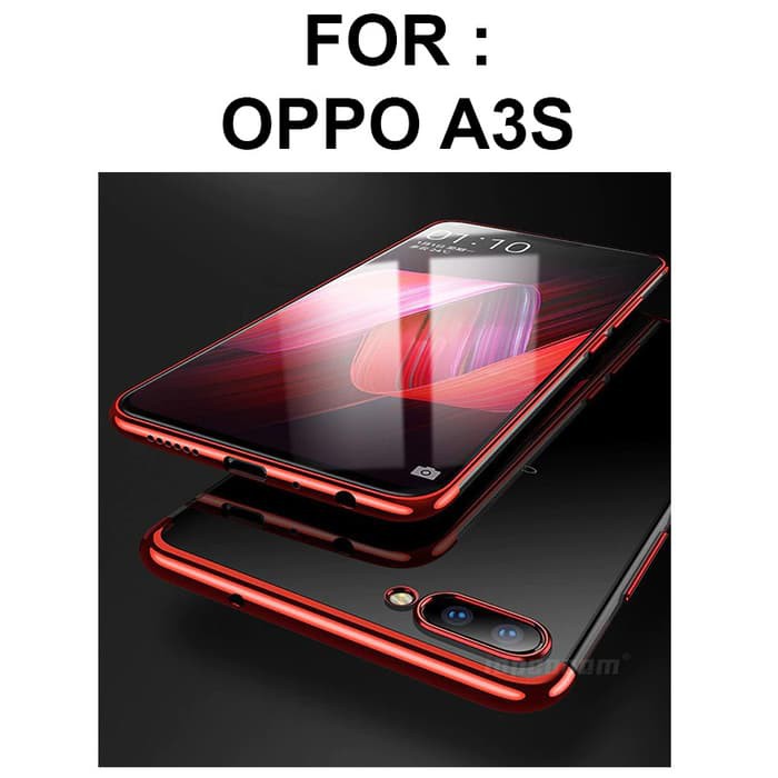 TPU PLATING case Oppo A3S / case hp / soft case Oppo A3S / hard case Oppo A3S