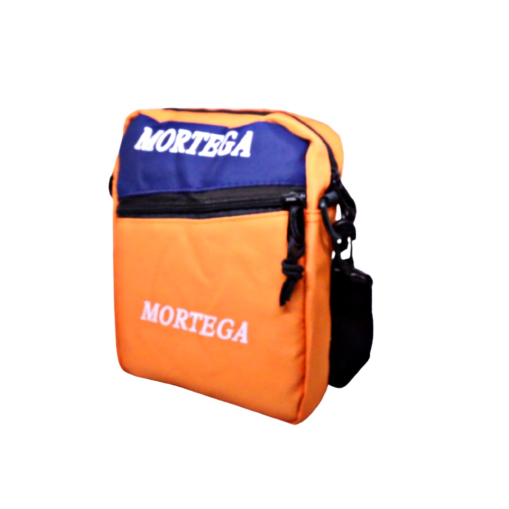 MORTEGA TAS SELEMPANG BAHAN KANVAS / SLING BAG MORTEGA KANVAS - 458