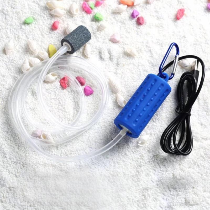 Aerator USB / Mesin Pompa Aerator Aquarium satu set lengkap selang+batu