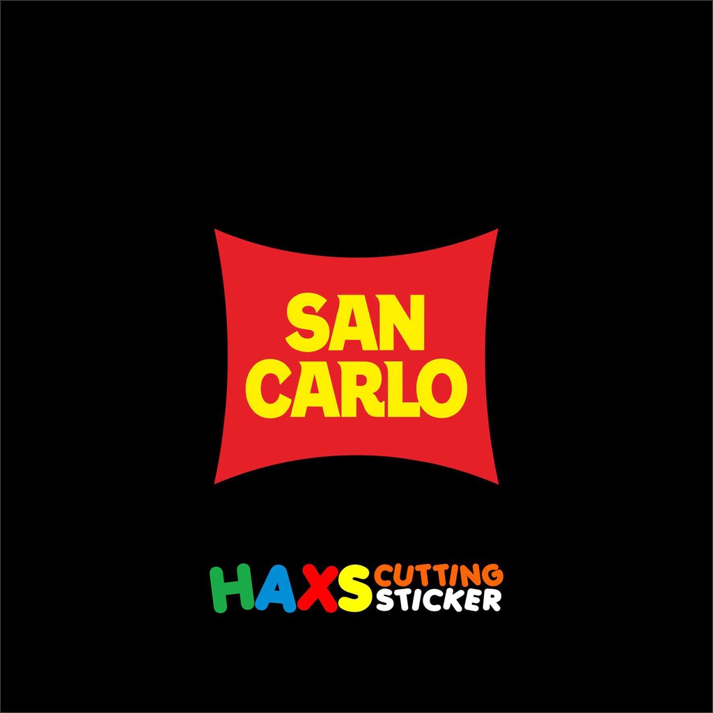 Cutting Sticker San Carlo marco simoncelli edition ukuran 6 CM x 5.5 CM