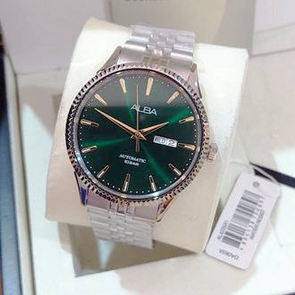 Alba Men AL4235X1 Jam Tangan Pria Original AL4235 Automatic Dial Hijau