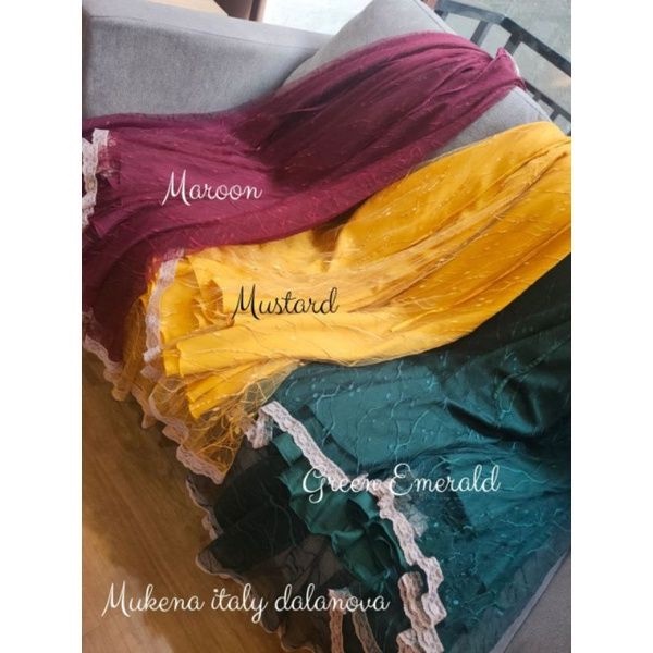 DALANOVA - Mukena Couple Italy ( Size Ibu dan Anak )