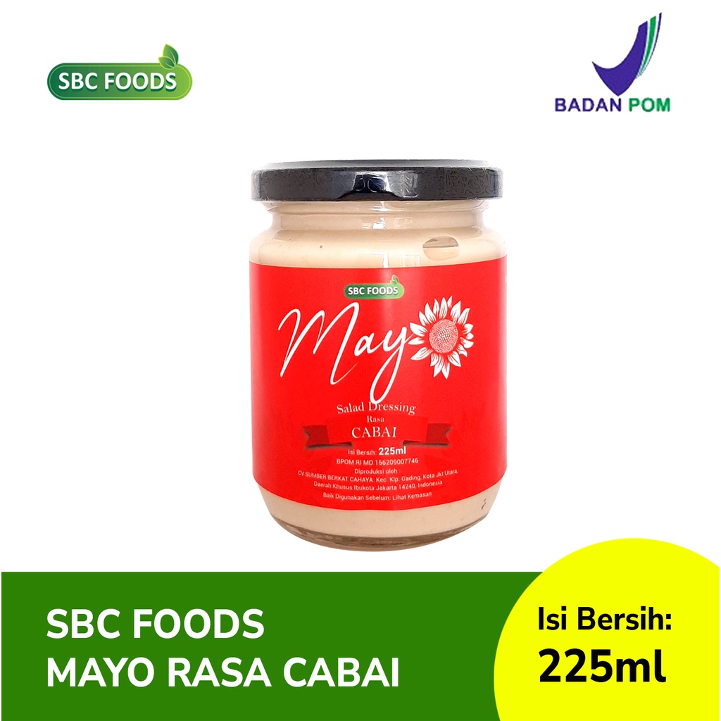 

SBC MAYO Mayonaise Eggless Creamy Rasa Cabai 225 mL