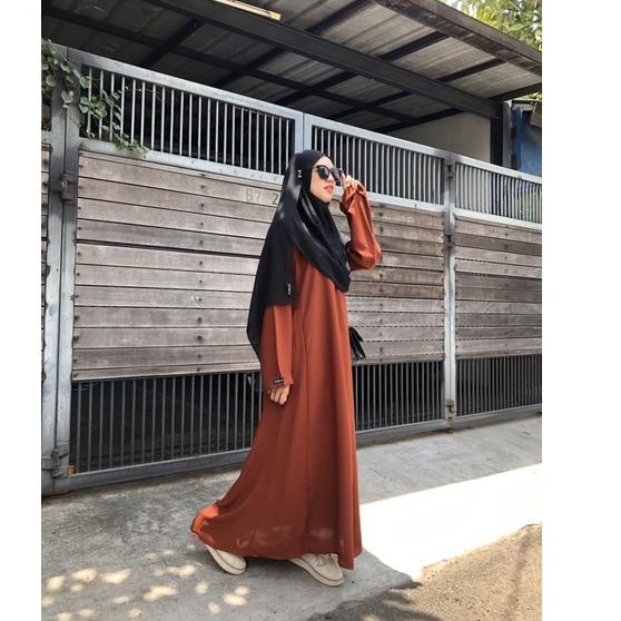 Abaya HItam Abaya Syari Abaya Turki Abaya Jetblack Abaya Basic Abaya Polos ZAHRA ◦ KKR.549329