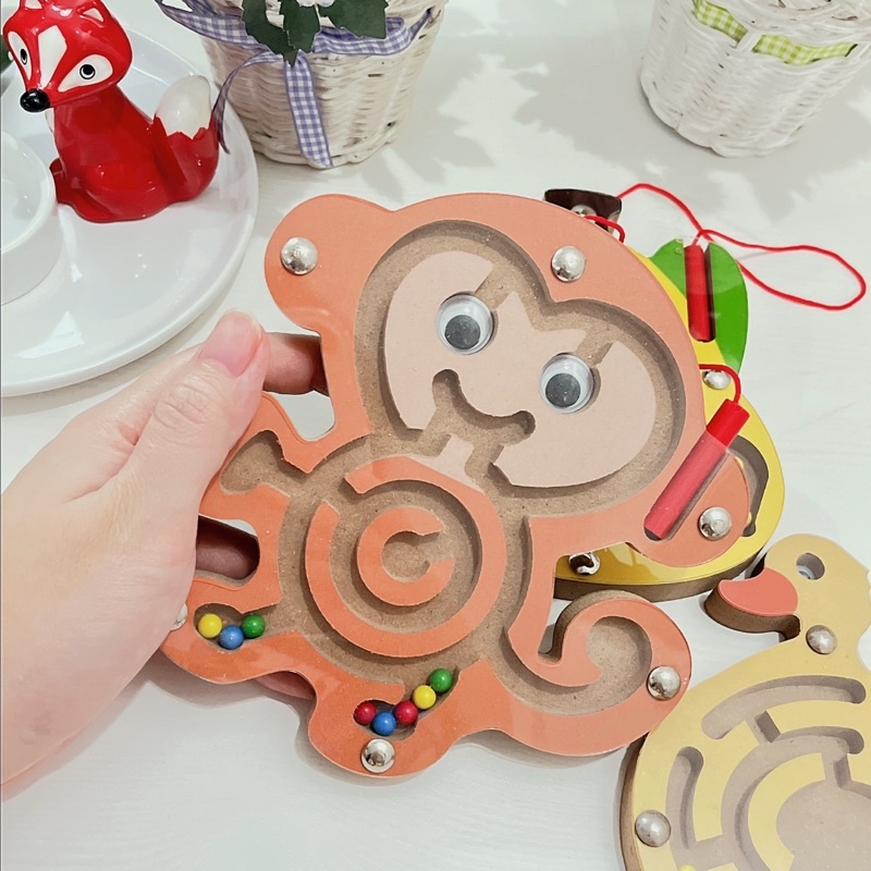 Mainan Puzzle Magnetic Wooden,mainan konsentrasi anak MURAH