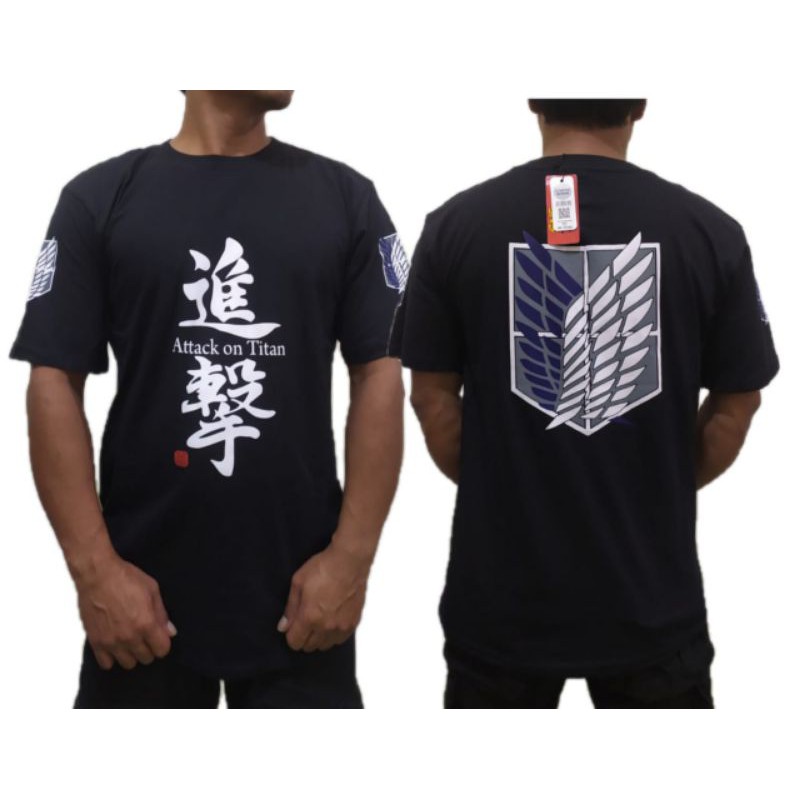 attack On Titan kaos distro murah marun/hitam/putih