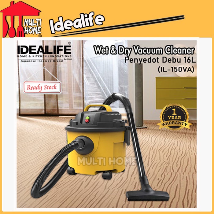 Vacuum Cleaner Wet &amp; Dry Idealife IL-150VA - Penyedot Debu 16L