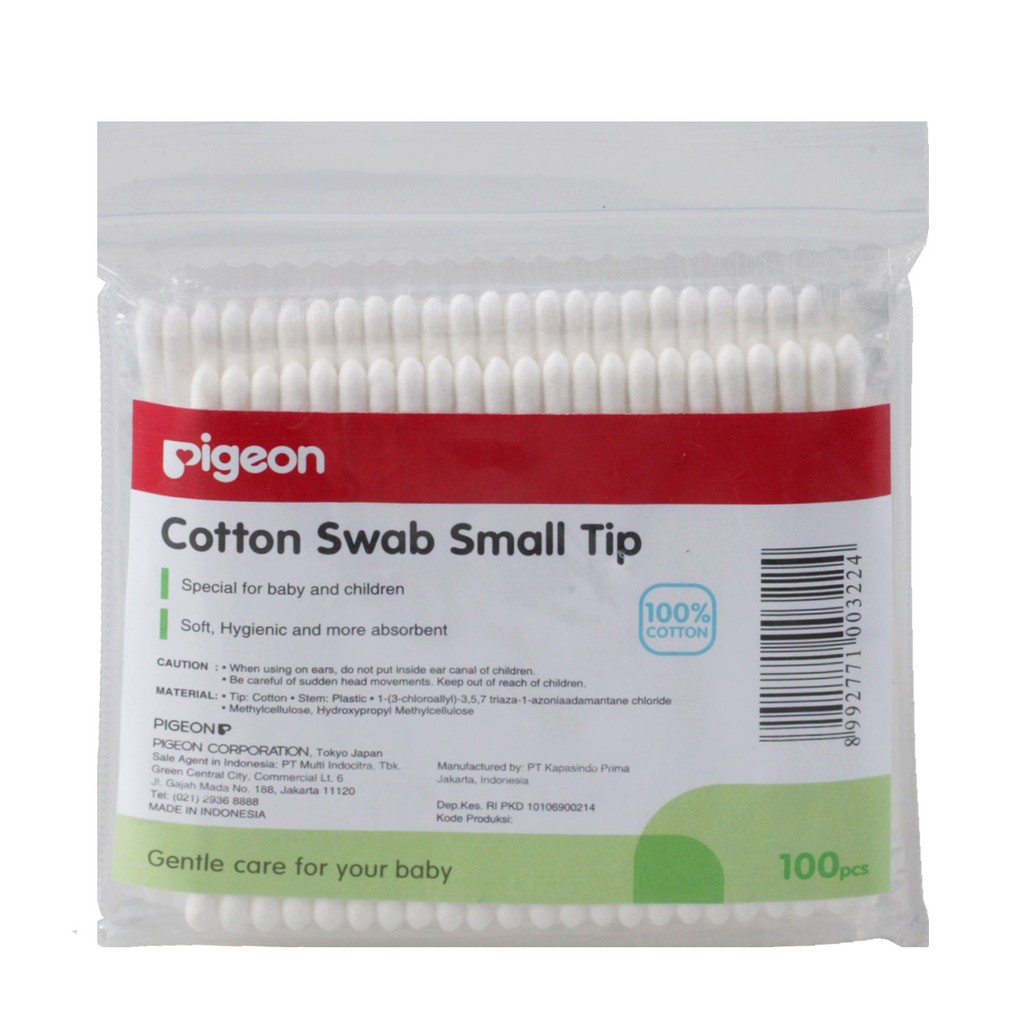 Pigeon Cotton bud Swab 100, swabs smalltip 100s pembersih telinga