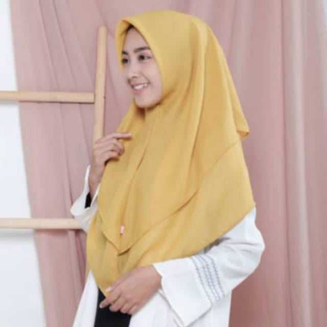 Hijab Khimar Instan 2 Layer Pollycotton