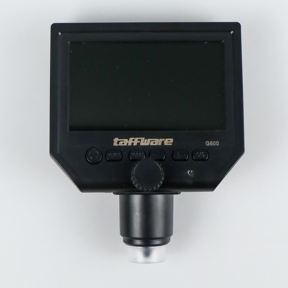 Taffware Mikroskop Digital 3.6MP 600X dengan Monitor &amp; Fleksibel Stand - G600 - Black