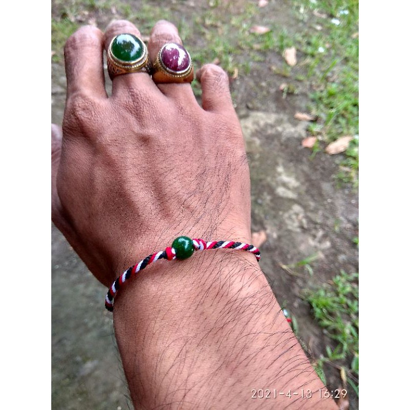 Gelang Keberuntungan | Gelang Giok asli | Gelang tridatu | Gelang tali