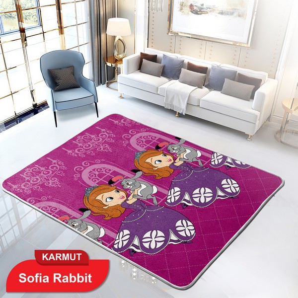 Internal - Karpet Selimut - Motif Sofia Rabbit