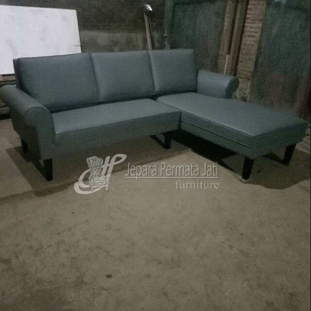 Sofa chester L santai ( sofa TV,  sofa sudut, kursi sofa, furniture jepara )