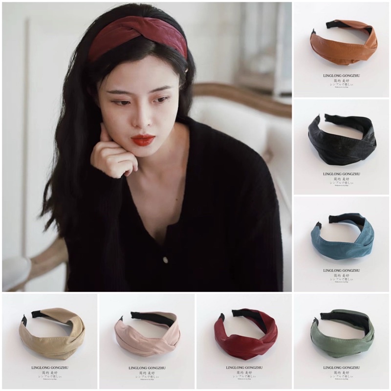 Bando -92 bandana Headbands Korea, aksesoris headband mode rambut bertepi lebar