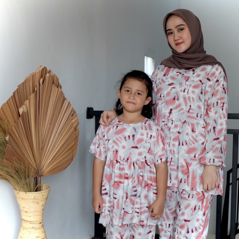 PIYAMA COUPLE IBU DAN ANAK SETELAN BAJU IBU DAN ANAK