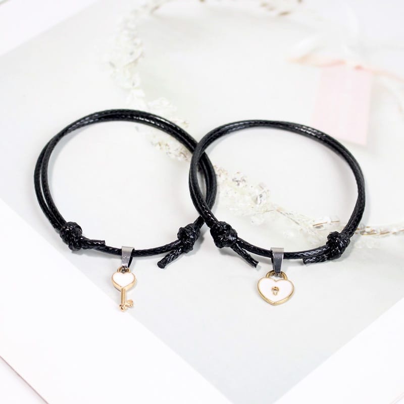 Gelang Couple Isi 2Pcs Gelang Persahabatan Couple Pasangan Fashion Wanita &amp; Pria Adjustable Couple Tmall88