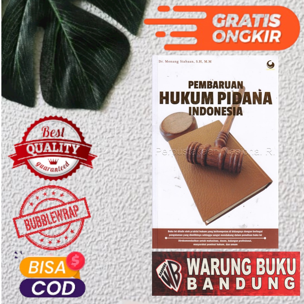 Buku Pembaruan Hukum Pidana Indonesia - Dr. Monang Siahaan, S.H, M.M